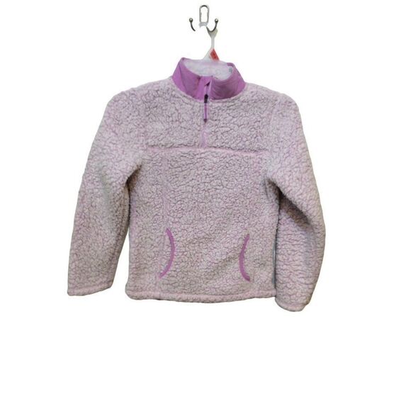 WONDER Nation Girl Zip Neck Pullover XLarge Lilac Polyester - Picture 1 of 4